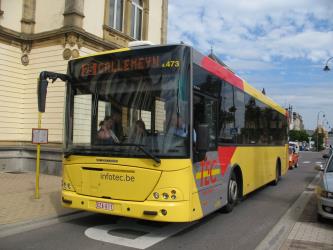 Bus exterior from the front