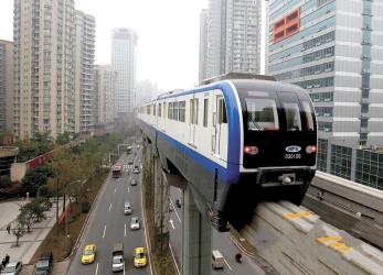 Monorail metro train