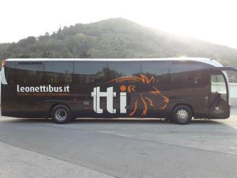 Bus exterior side view