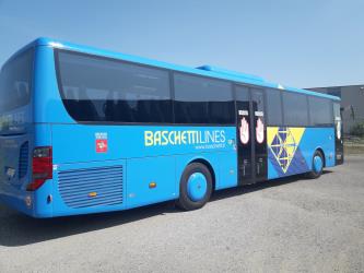 Bus side and rear view