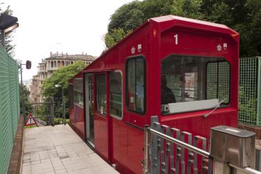 Sant Anna Funicular at the mountain station