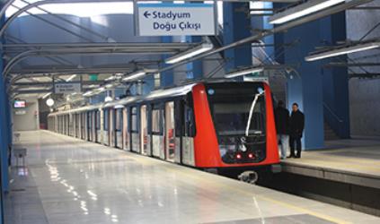 Kirazli-Olimpiyat-Basaksehir Metro train