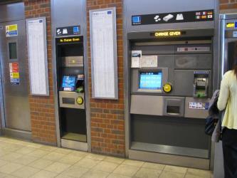 London Underground ticket machine