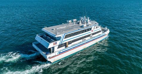 Catamaran exterior view