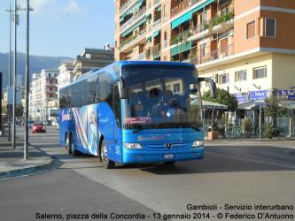Bus in Piazza della Concordia, Salerno