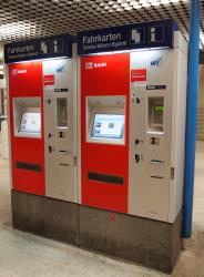 DB Bahn ticket machine in Munich