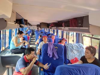 Bus interior