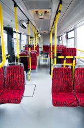 Interior of Urban Bus in Tartu
