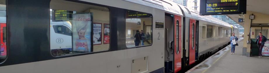 Belgian intercity train at Brussels Midi