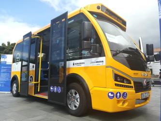 Electric minibus on the Eco Line