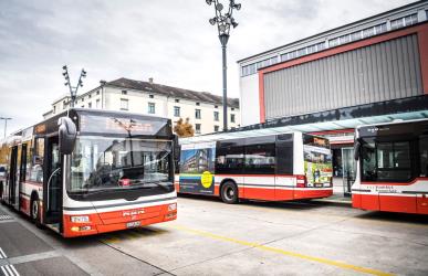 City buses at Frauenfeld
