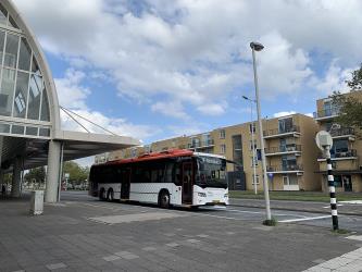 An EBS bus in Spijkenisse