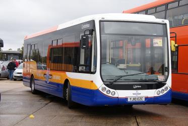 Centrebus front and side view