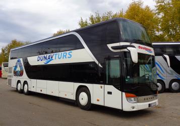 Bus side and front view