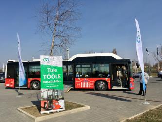 Side view of Urban Bus in Tartu