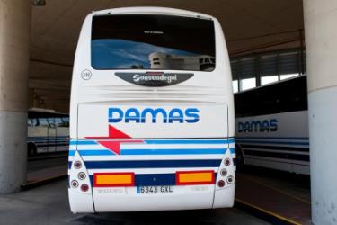 Bus back view