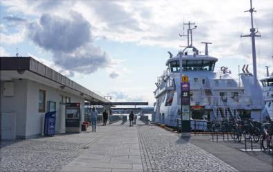 Ferry at the ferry terminal