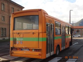 Urban bus rear view