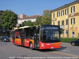 Urban bus in Bergamo