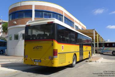 Bus rear and side view