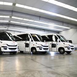 Fleet of minibuses