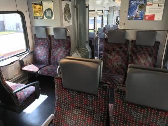 Seats of Electric Multiple Unit (EMU) train