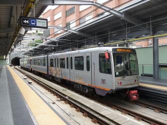 Genoa metro train