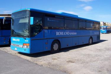Bus front and side view
