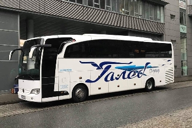 Bus exterior side view
