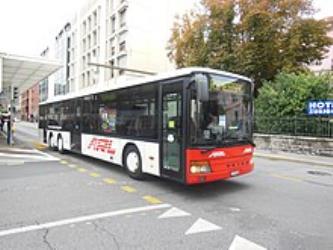 An ARL bus in Central Lugano
