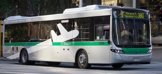 Airport shuttle bus