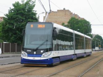 Tramway in Riga 