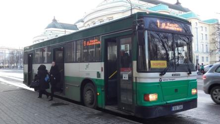 Bus at bus stop