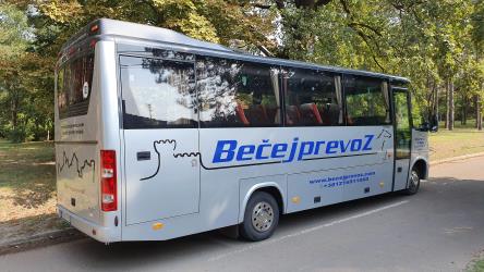 Bus side and rear view