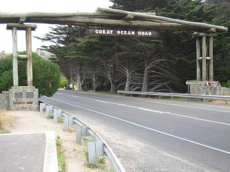 Entrance to the Great Ocean Road
