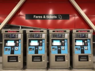 Metro Fare Vending Machine