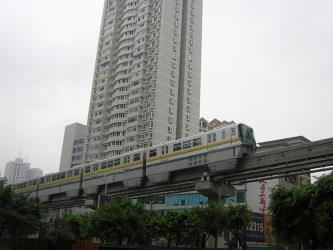 Monorail metro train