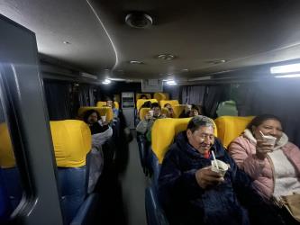 Bus interior