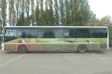 Bus side view