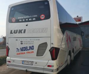 Bus rear view