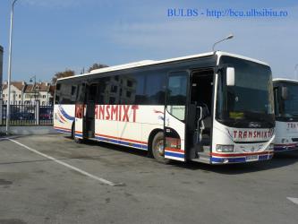 Bus side and front view