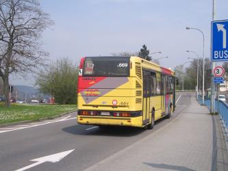 Rear of bus
