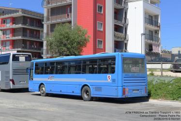 Bus rear and side view