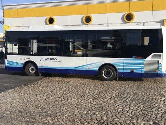 Bus side view