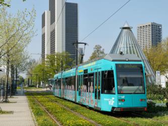 Tram at Frankfurt Messe