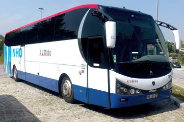 Bus front view