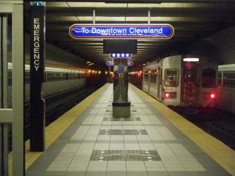 Red Line train at Airport station