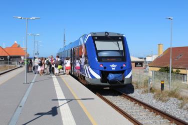 North Jutland train at Hirtshals Station