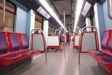 Interior of Metro Lisboa Train