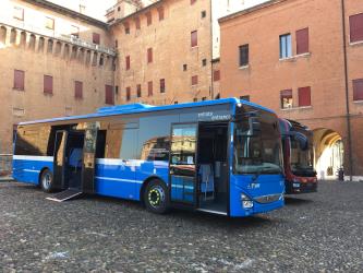 Bus side view